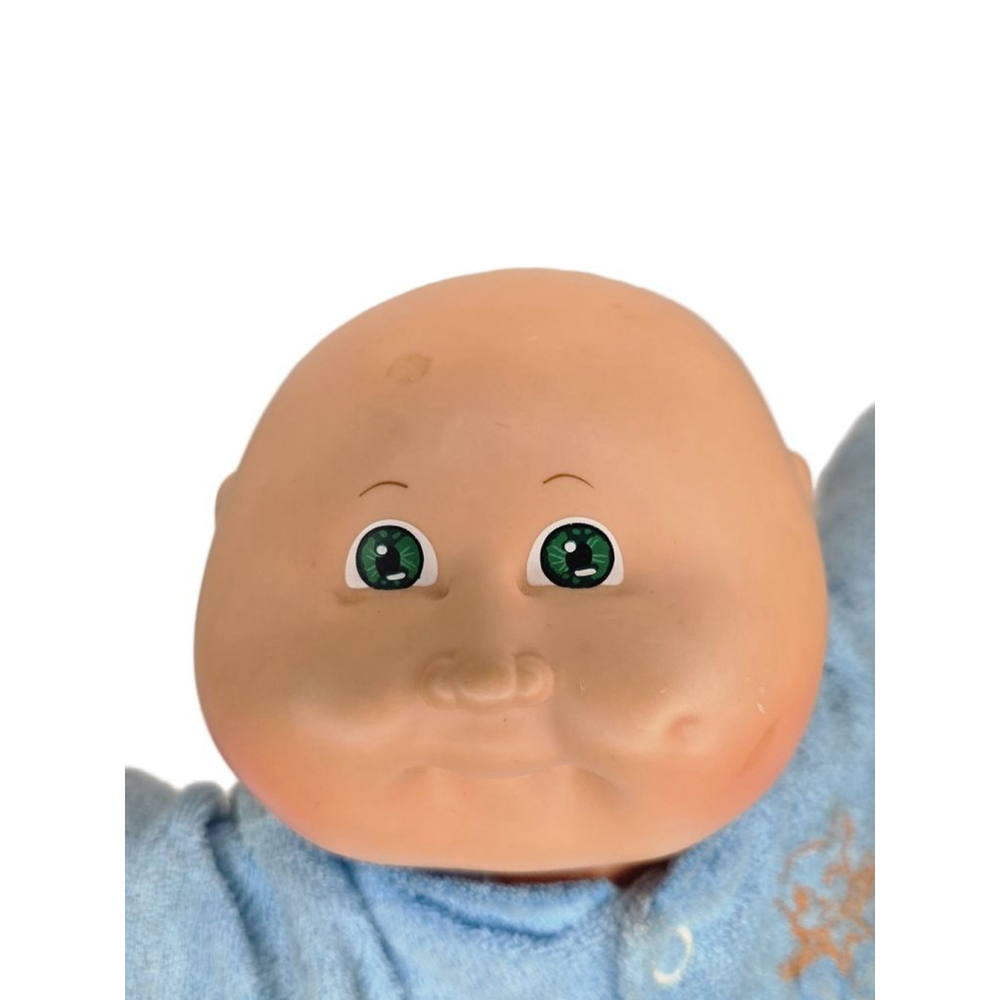 Vintage Cabbage Patch Kids Bald Boy Doll Blue Eyes & Dimples